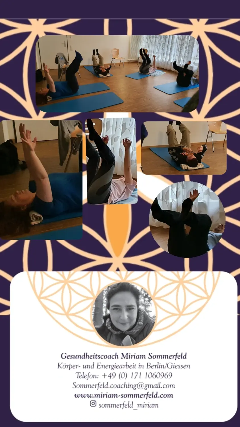 Miriam Sommerfeld beim Training von Integrative Körpertherapie
