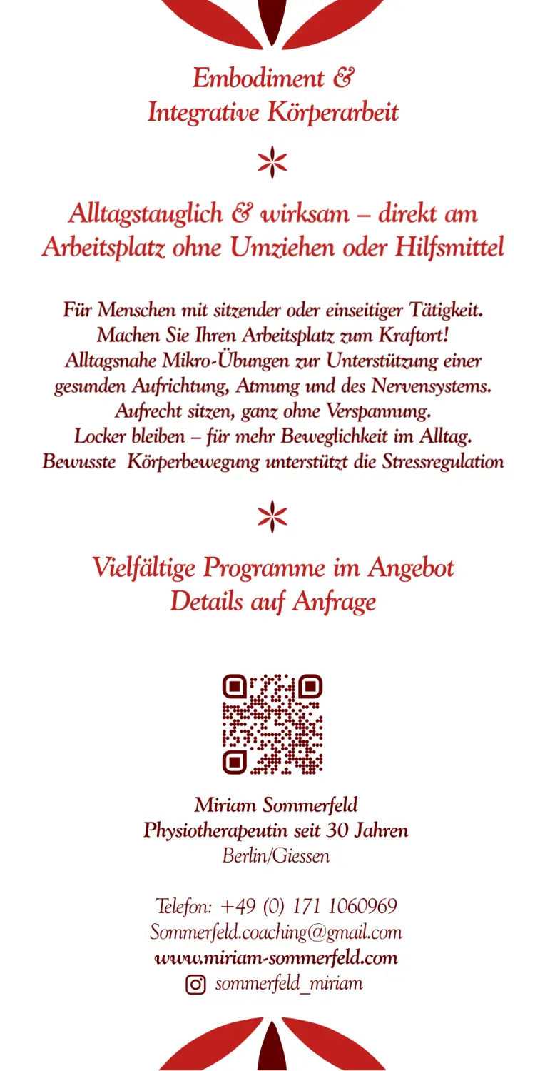 Miriam Sommerfeld Einführung von Integrative Körpertherapie